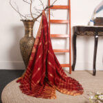 Minakari Jamdani Maroon - Image 3