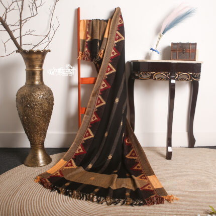 Minakari Jamdani Black